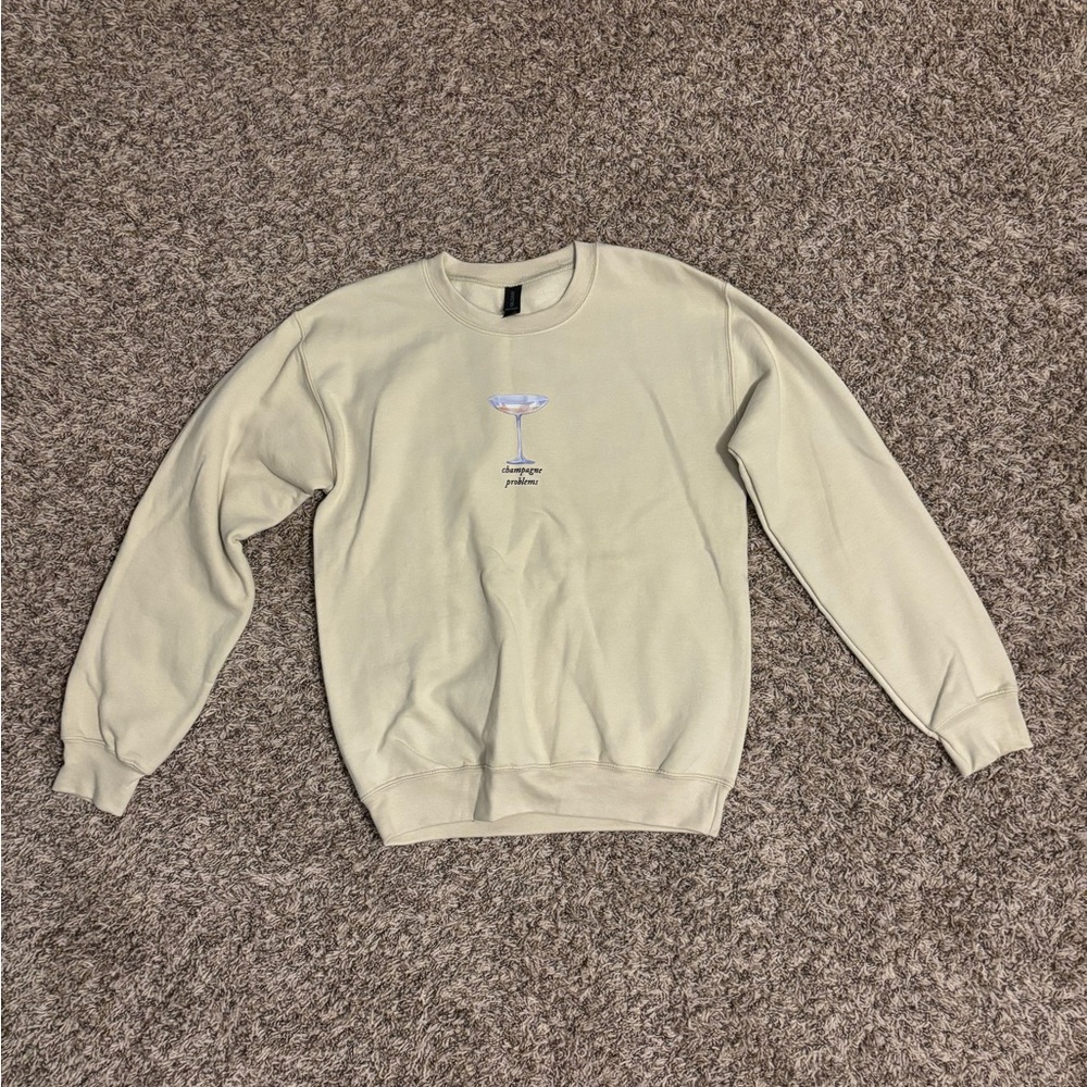 Champagne Problems Graphic Sweatshirt - Size Small